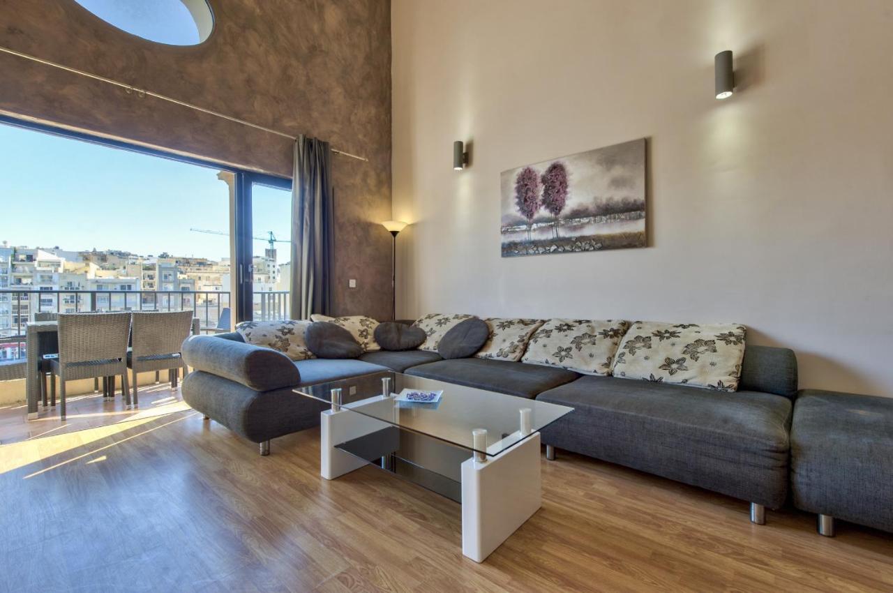 Spinola Court - Stunning Seaview Apartment & Penthouse On Spinola Bay By Shortletsmalta Saint Julian's ภายนอก รูปภาพ